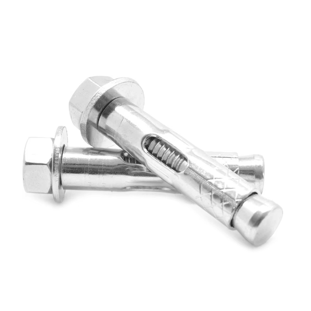 Hex Head Bolt Sleeve Anchor Yellow Zinc Plated Carbon Steel M6 M8 M10 M12 