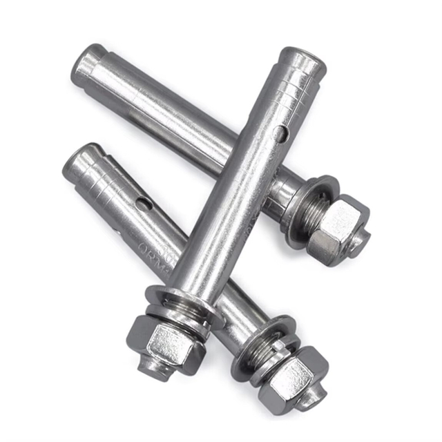 Hex Nut Sleeve Anchor With Two Washers Zinc Plated Carbon Steel Stainless Steel M6 M8 M10 M12 M16