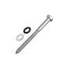 DIN571 Hex Head Wood Screw With Washer Carbon Steel Zinc Plated
