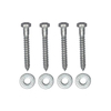DIN571 Hex Head Wood Screw With Washer Carbon Steel Zinc Plated