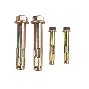 Hex Head Flange Nut Sleeve Anchor Yellow Zinc Plated Carbon Steel M6 M8 M10 M12 M16