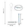 Strap Zip Snap Toggle Drywall Anchor With Screws Bolts 1/4" 3/16" 3/16 #10 X 2-1/2 Inch