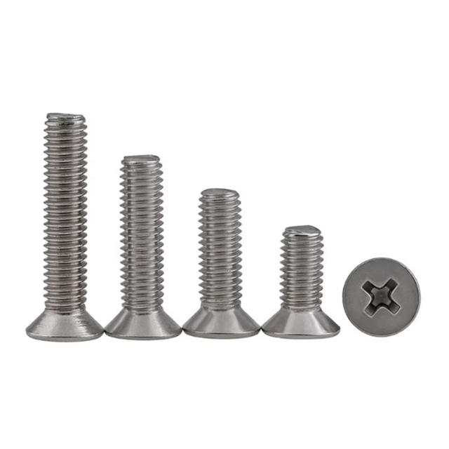 Hot Sale Machine Screw Flat Head Phillips Stainless Steel Zinc Plated