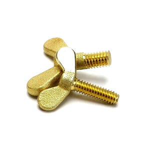 Wing Bolt DIN316 Copper Brass Carbon Steel Yellow Zinc Plated Plain
