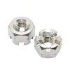 Stainless Steel Hex Flange Slotted Nut Din935