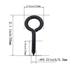 Wood Screw O Type Carbon Steel Yellow Black Brass