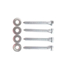 DIN571 Hex Head Wood Screw With Washer Carbon Steel Zinc Plated
