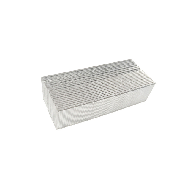 1000PCS/BOX Narrow Crown Staples Galvanized Brad Nails Smooth Shank Steel Material